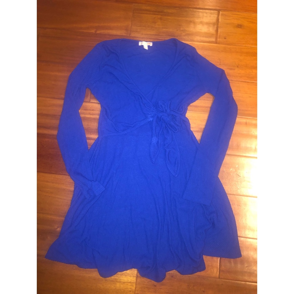 Royal Blue Wrap Dress